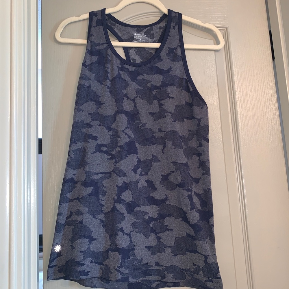 Athleta blue camp tank top
